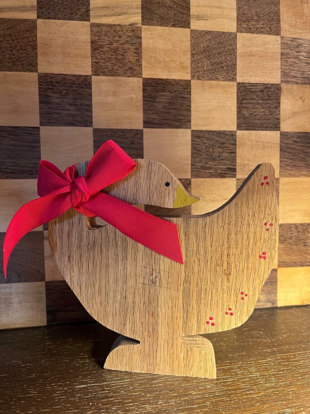 Decorative Carved Wood Goose A1225
